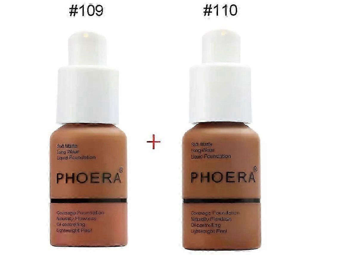 Phoera Full Coverage Foundation 2-piece Set For Bright, Flawless Makeupc19