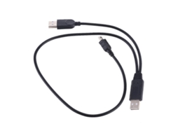 Cabo De Dados Portátil Usb Para Mini Usb Com Função De Alimentação, Cabo De Dados Para Computador, Laptop E Notebook, 1 Unidade, Preto. Nostalgia88