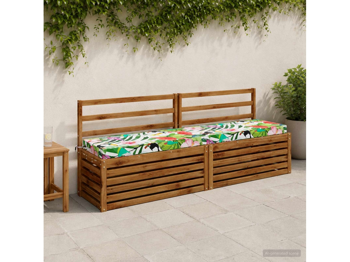 Vidaxl Almofada De Banco Soest 100% Poliéster Multicolor