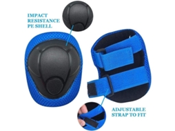 Conjunto de proteção infantil AQUAFORGE, cotoveleiras, Joelheiras e protetores de pulso