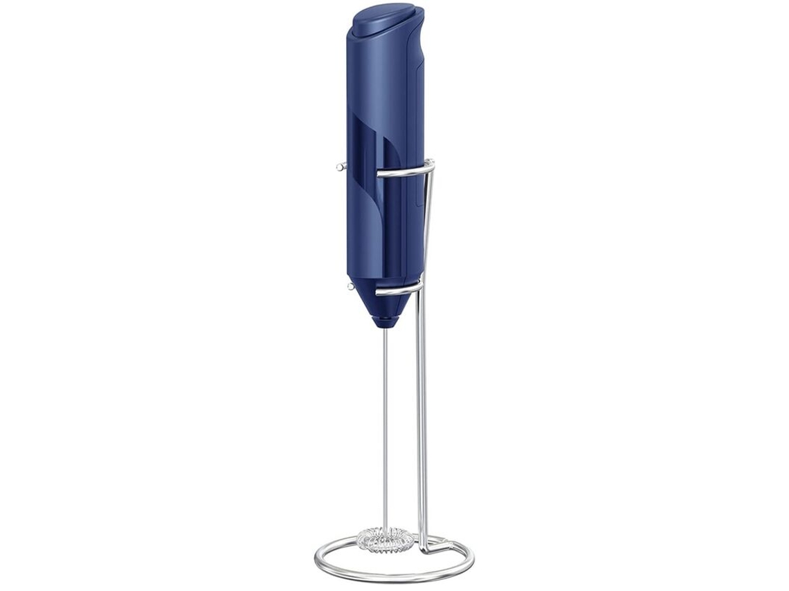 Espumador Manual AQUAFORGE a bateria, suporte, para café, azul