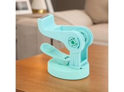 Dispensador de Fita Adesiva de Mesa com Ventosa, Ajustável, com Suporte para Rolo de Fita Adesiva, Verde. GOKOCO