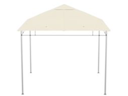 Lona Substituição Gazebo 3x3m Poliéster 180g/m², Tecido Telhado Creme