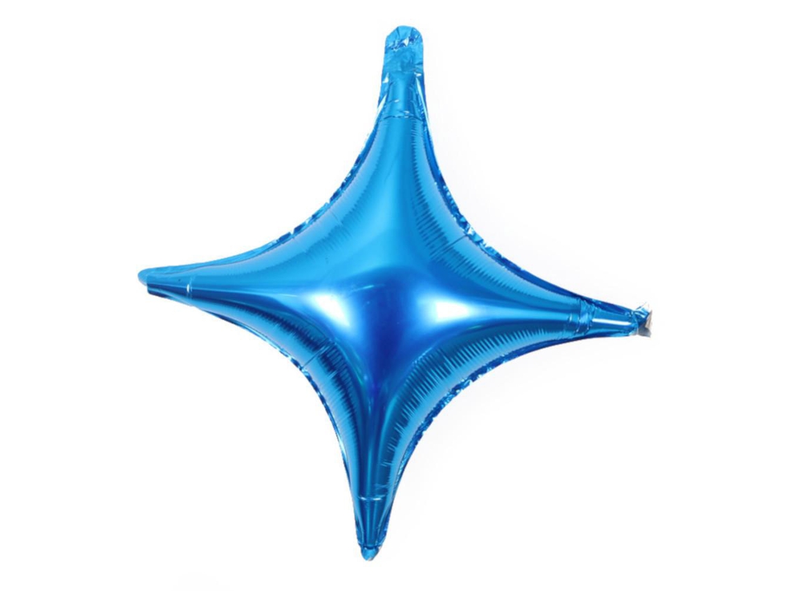 Balões De Folha De Alumínio Em Forma De Estrela De Quatro Pontas (24 Polegadas, Multicoloridos) Eoocoo