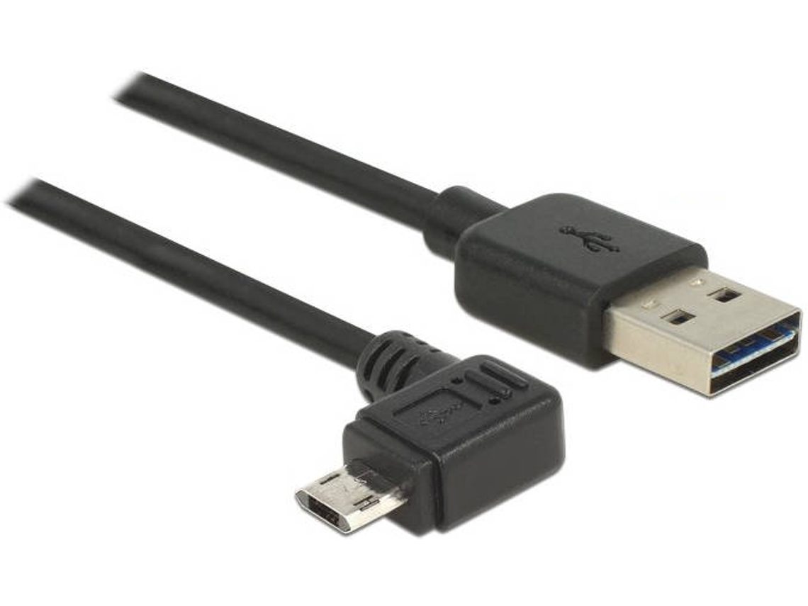 Cabo de Dados DELOCK (USB A - Micro USB B - 3 m - Preto)