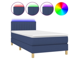 Box Spring Bed, Box Spring Beds Vidaxl Azul Tecido (100 X 200 Cm)