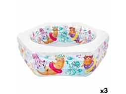 Piscina Insuflável Intex Acuario 510 L 191 X 61 X 178 Cm 3 Unidades