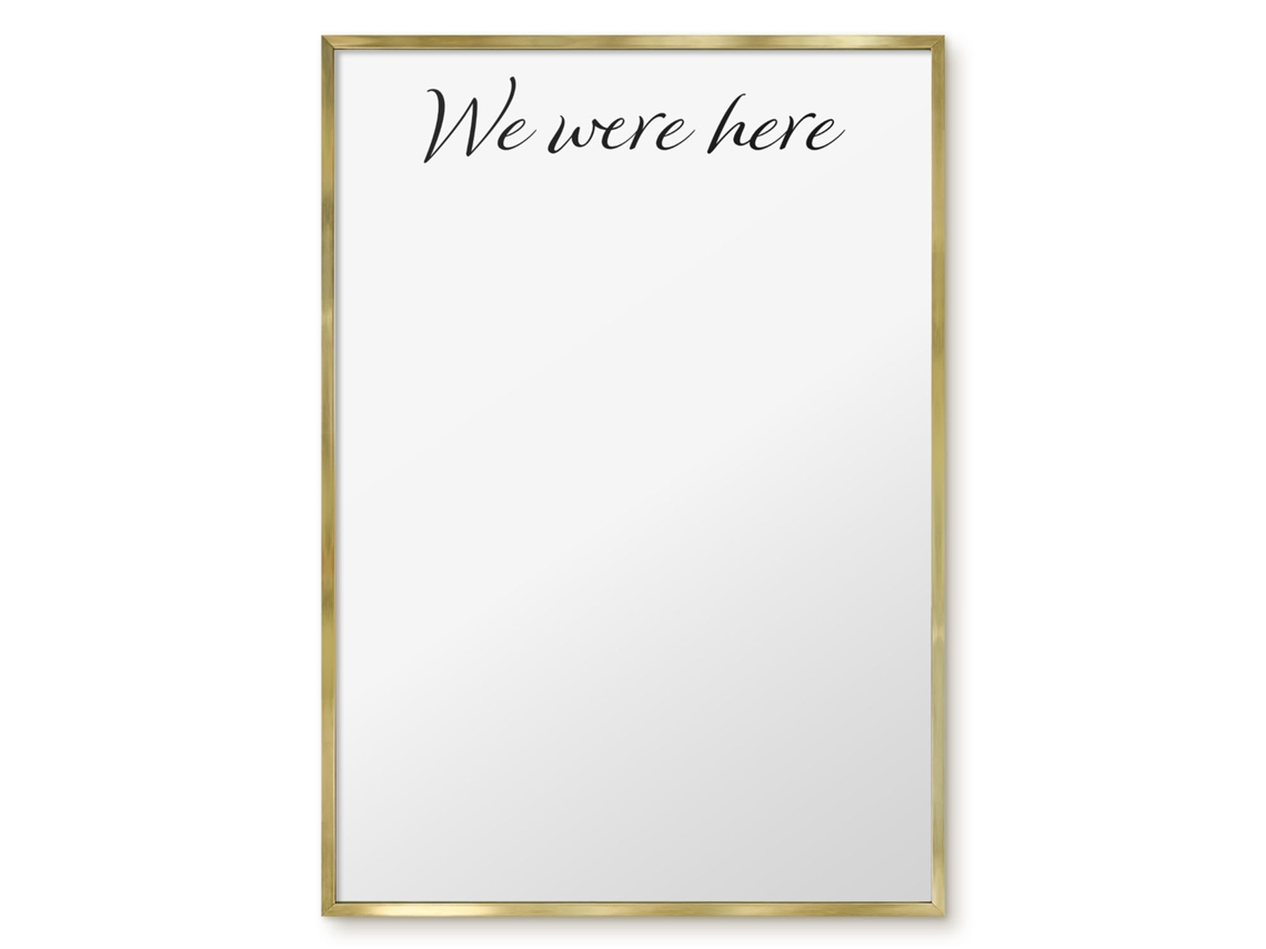 Magnetic Glass Board We Were Here For The Hall Espelharte (70x100 Cm)