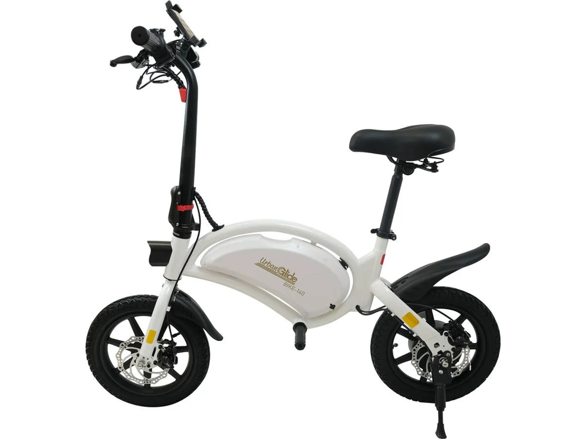Bicicleta Elétrica  URBANGLIDE 140 Branca (400W - Autonomia:18km)