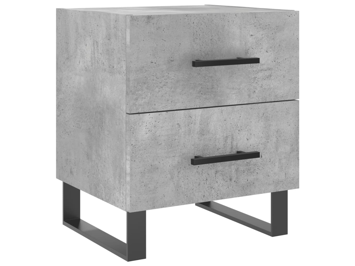 Bedside Cabinet, Bedside Cabinets Vidaxl Cinzeto Madeira Processada (n/a)