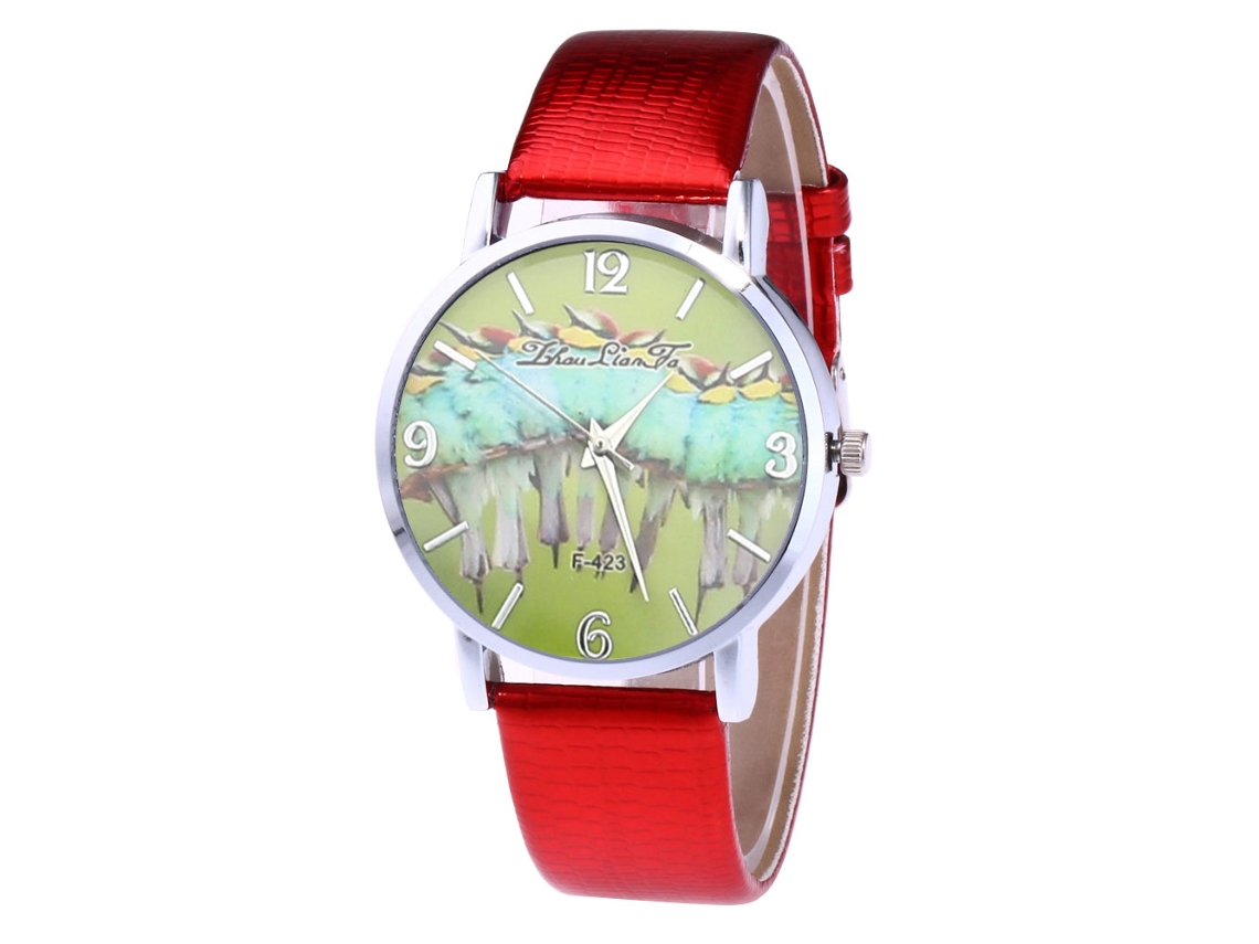 Reloj De Pareja De Aleación Moda Dial Redondo Analógico Cuarzo Unisex