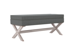 Storage Stool, Storage Stools Vidaxl Cinzeto Tecido (110 X 45 X 49 Cm)