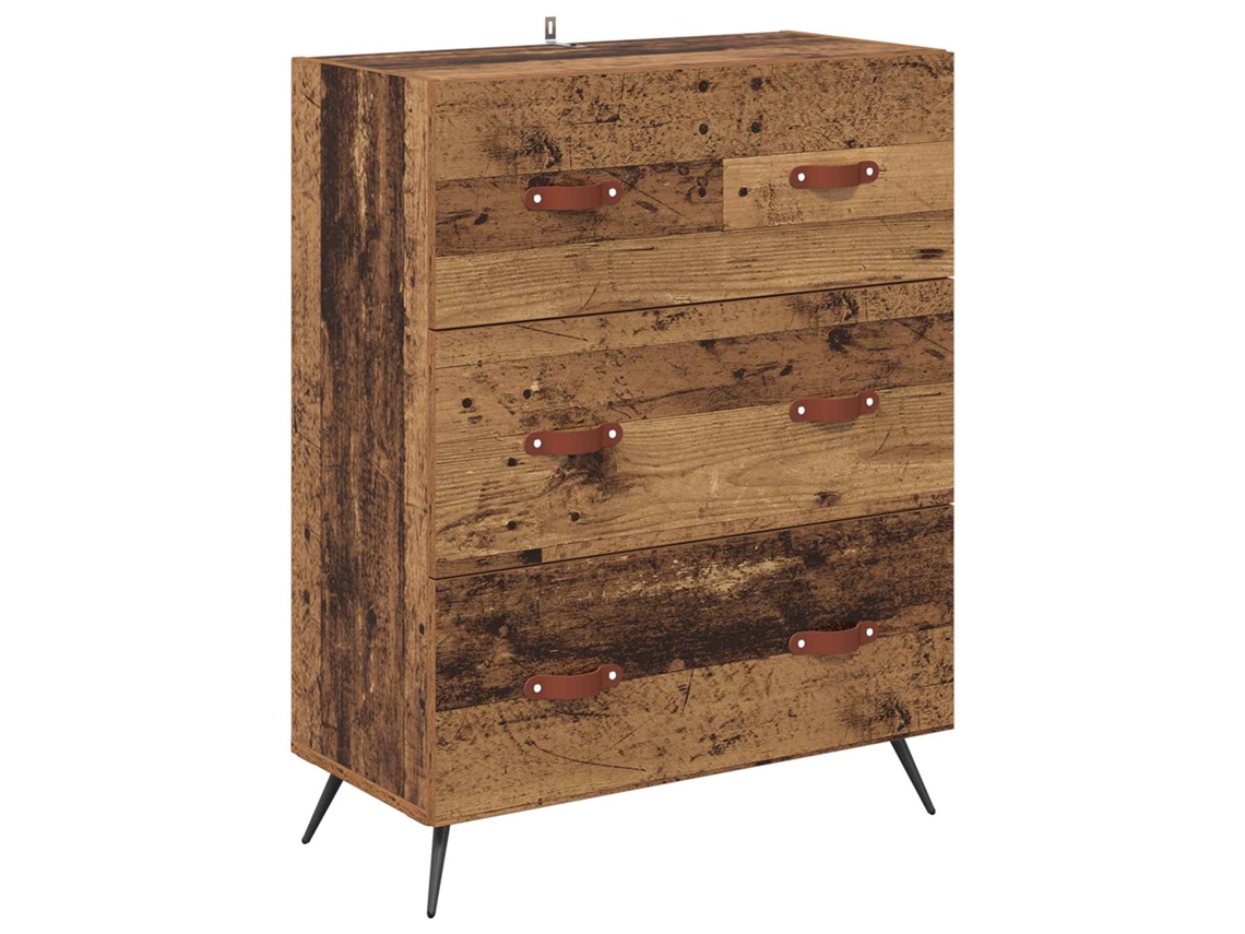 Baú de Gavetas com Gaveta Madeira Antiga 69,5x34x90 Cm MAISON EXCLUSIVE