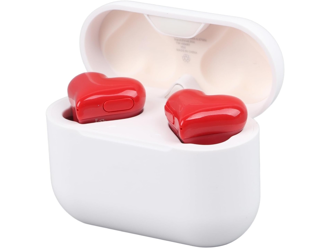 Fones De Ouvido Dpofirs Em Formato Coração, Multifuncionais, Elegantes, Leves, Com Cancelamento De Ruído, Estéreo, Sem