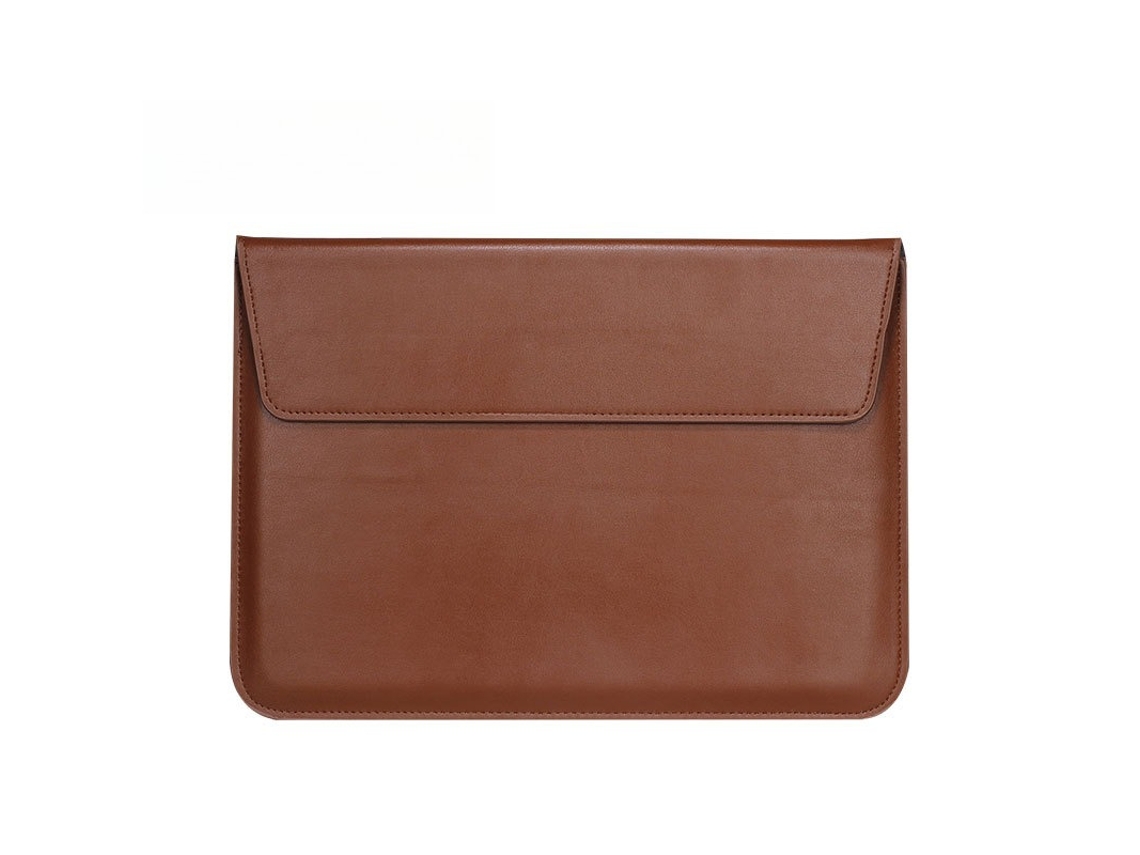 Capa HEXINYIGJLY para portátil, 15 ou 16 polegadas, com suporte, couro, 3 em 1, para MacBook Pro, Dell, HP, Lenovo, vermelho