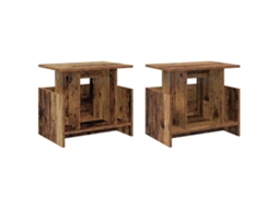 Suporte para TV 2 peças Madeira Antiga 50 x 35 x 45 cm MAISON EXCLUSIVE