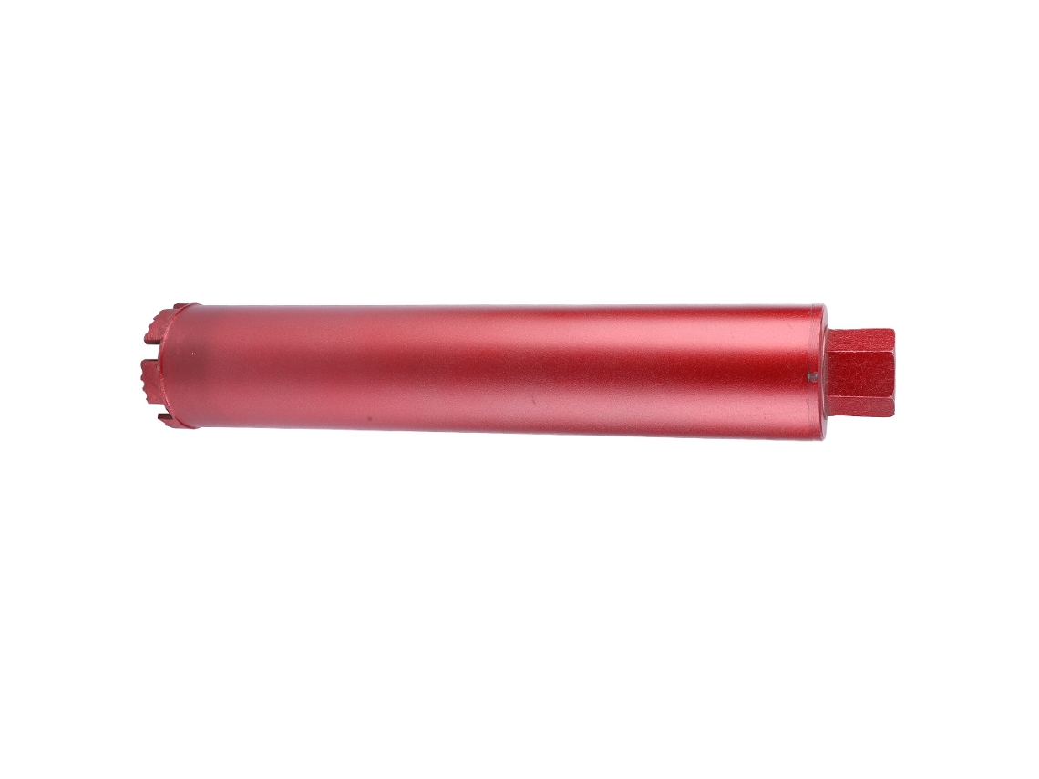 Broca diamantada para perfuração de paredes de concreto e cimento com haste reta. Ferramenta de perfuração 102*370mm