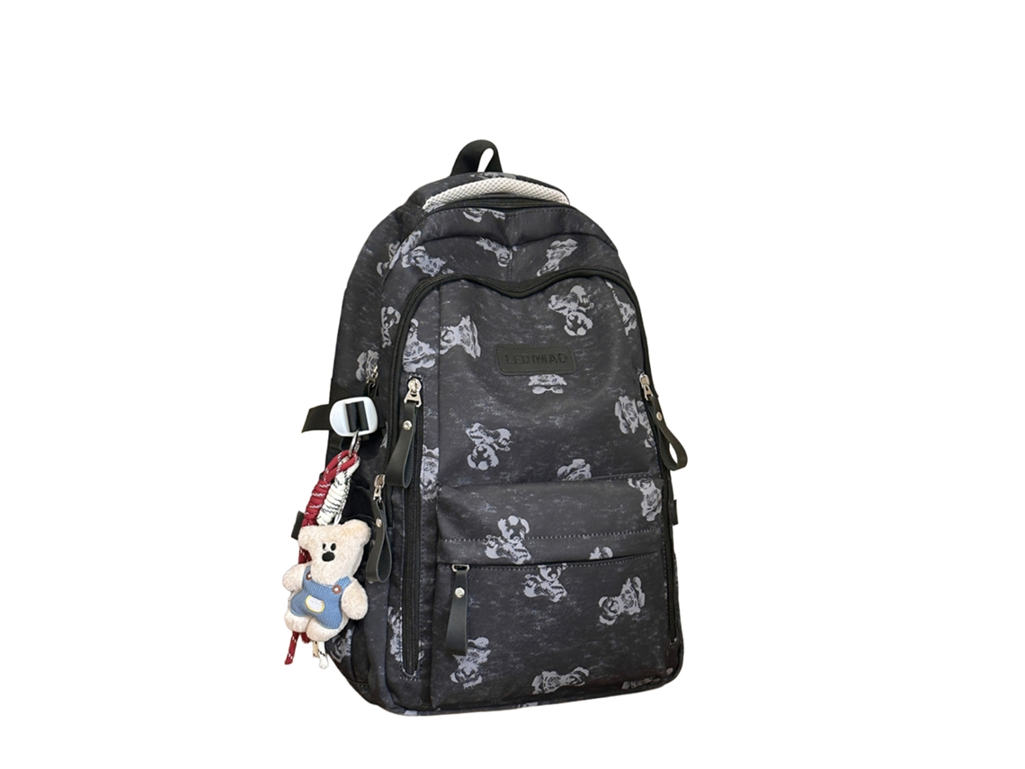 Mochila Escolar Laxiscreed Estilo Coreano Com Design Floral, Alta Capacidade E Durabilidade