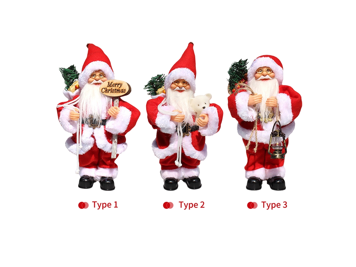 Boneco Papai Noel Elétrico Musical Dançante Natal Presente