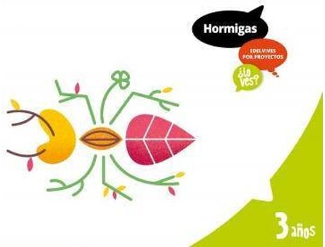 Livro Hormigas, 3 años, ¿Lo ves? de Laura Jiménez Quinto, Ilustrado por Albertoyos, Ilustrado por Carmen Martín Ortega, Ilustrado por David Arnau (Espanhol)