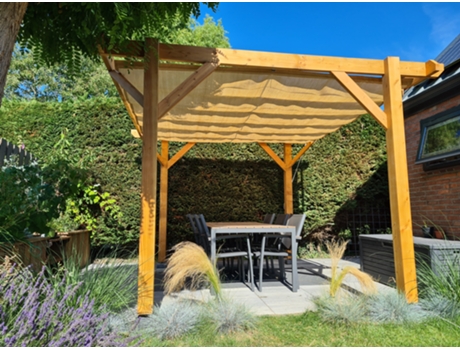 Toldo Ondulado Harmonica Areia 290 X 400 Cm WOVAR