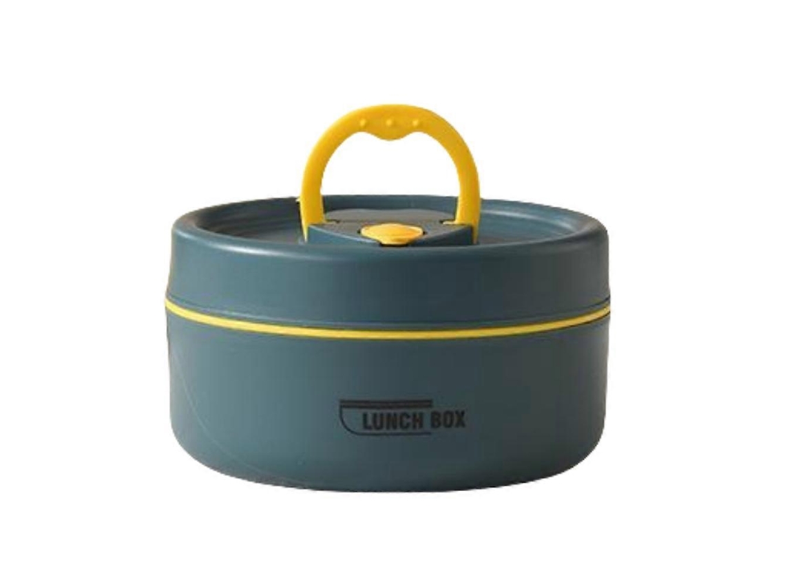 Lancheira Térmica Com Isolamento Térmico 440/600ml, Recipiente Para Sopa, Comida, Estudante, Adulto, Portátil, Azul 440 Aquaforge