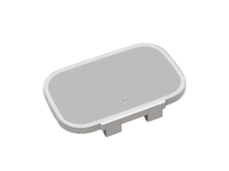 Espelho De Maquiagem Para Carro Com Luz Led Ajustável 7.8" Espelho Retrovisor Claro Blanco