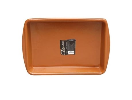 Fuente rectangular barro alas 38x26 cm