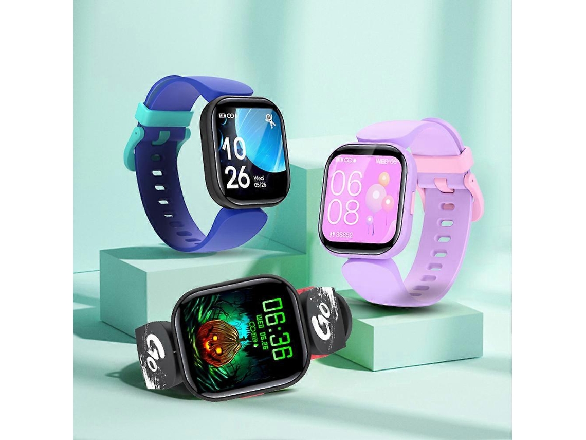 Relógio inteligente infantil à prova d'água IPS de 1,4 polegadas com rastreador de frequência cardíaca e fitness, Ly Ebike