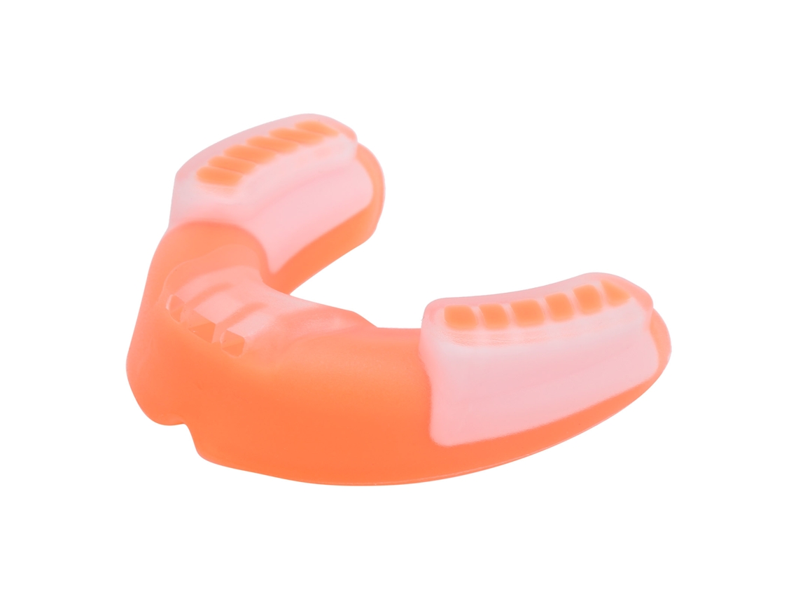 Protetor De Dentes Adulto Para Boxe Sanda Com Caixa De Armazenamento Laranja