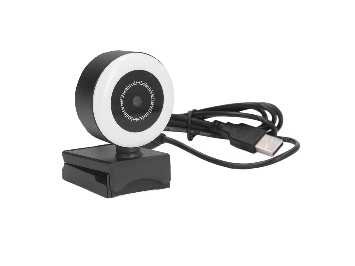 Webcam 2k 1080p Com Foco Automático, Microfone Integrado E Luz De Preenchimento, Fácil Instalação Para Pc Brilvibera
