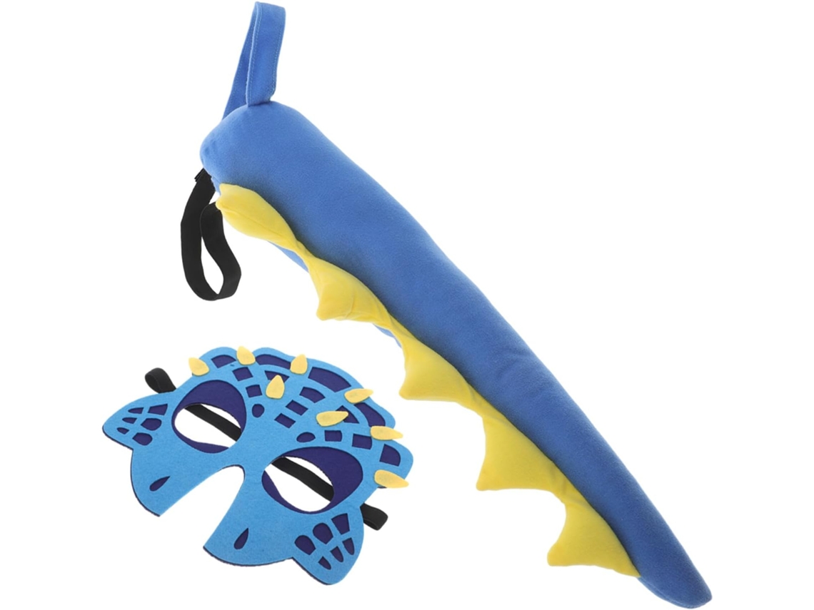 Fantasia De Dinossauro Para Meninos E Meninas, Cauda De Tiranossauro, Máscara Azul, Cosplay Para Festas