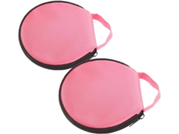 Porta-cds Para Carro Em Tecido Oxford Rosa