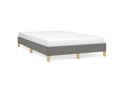 Bed Frame, Bed Frames Vidaxl Cinzeto Tecido (120 X 200 Cm)