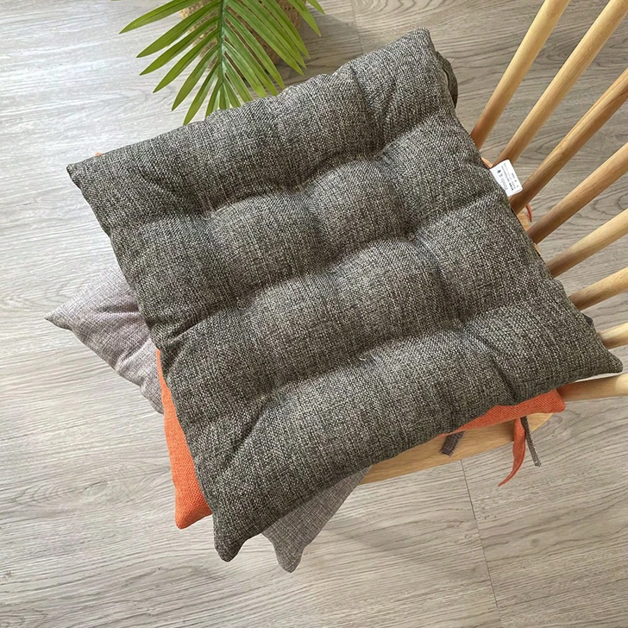 Coxim para Cadeira 45x45cm com Laços Enchimento Macio 1 Unidade VOLTEDGE