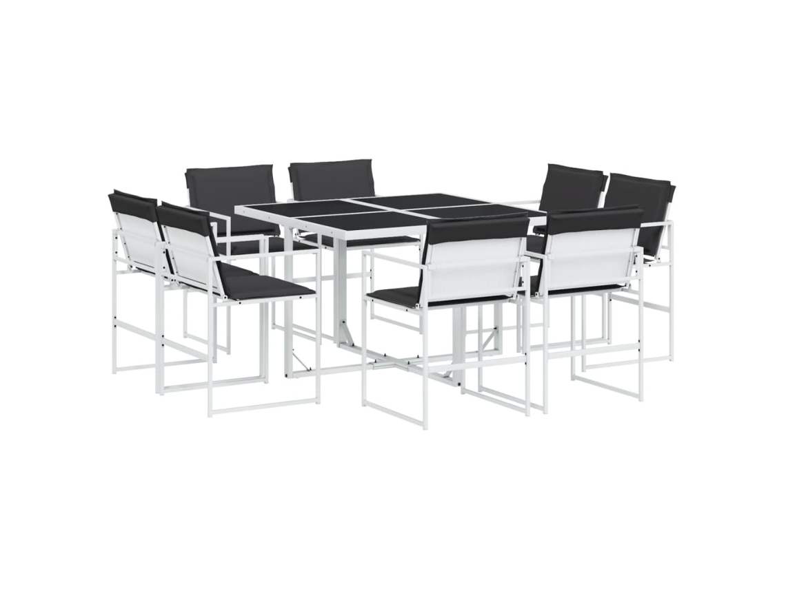 Garden Dining Set, Garden Dining Sets Vidaxl Branco Aço (n/a)