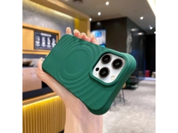(verde, Iphone 16 Plus) Capa Magnética Para Iphone, Cobertura Total Com Silicone Líquido.