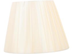Luminária de Tecido Bege Creme E27, Acessório de Iluminação Prático, Dimensões 22x14x19 Cm, Ideal para Quarto. SFUSHOS
