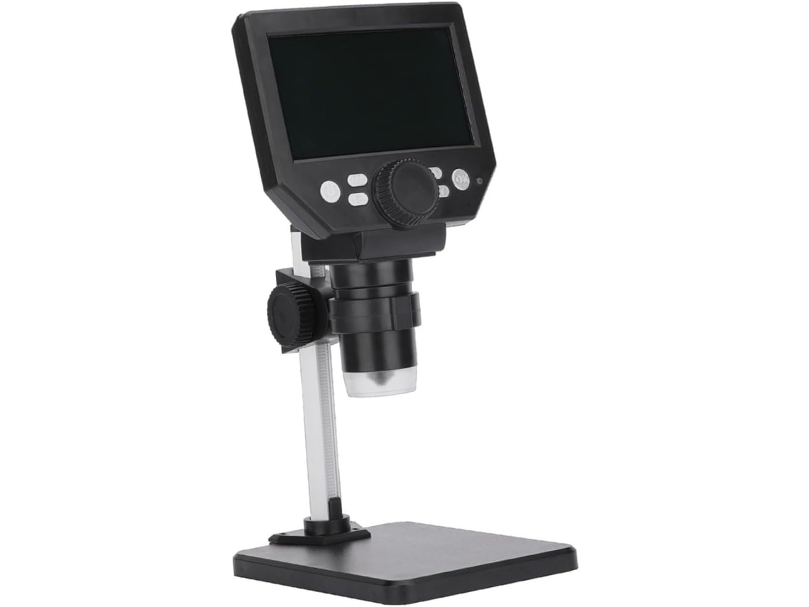 Suporte De Plástico E Microscópio Digital Para Observação Com Lupa Led.