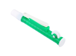 Pipeta De Laboratório De 10 Ml Em Pp Verde Com Bomba Para Enchimento Preciso.