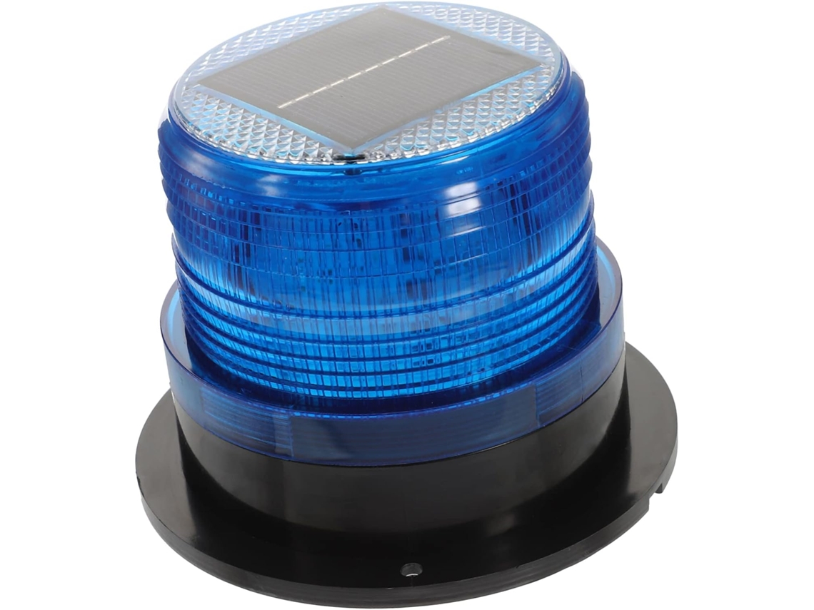 Luzes Estroboscópicas De Led Para Segurança Caminhões E Carros Bombeiros Com Base Magnética, Cor Azul, Materiais Abs E