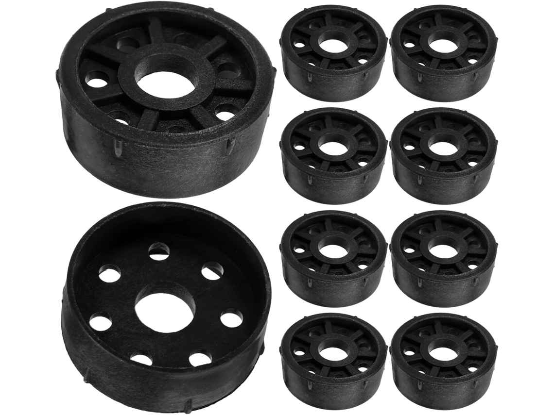 Tampas Ukcoco De Plástico Preto 7, 6cm 3 Polegadas, Pacote Com 10 Unidades, Fáceis De Usar E Com Design Seguro, Ideais