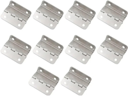 Conjunto De 10 Dobradiças Triplas Madeira Para Caixa, Ângulo Reto, 4