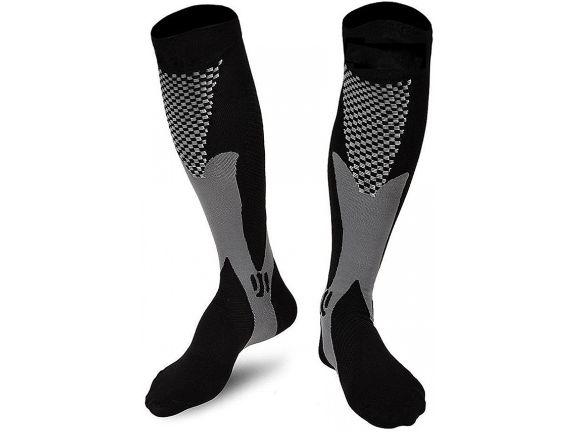 Meias De Compressão Tamanho G/gg Para Caminhada, Corrida E Esportes, Unissex(3 Pares)