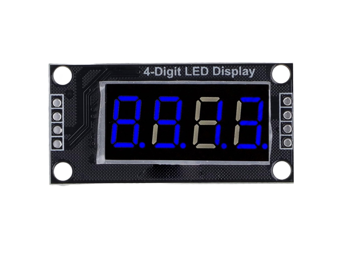 Módulo De Display Led De 4 Dígitos E 7 Segmentos Com Driver Tm1637