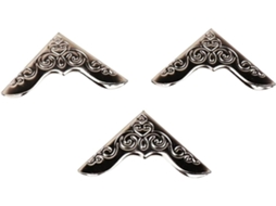 Protecteurs D'albums For Scrapbooking - 40 Pièces(prata Suportes Ângulo Para Dossiers Menu Métal Bronze,