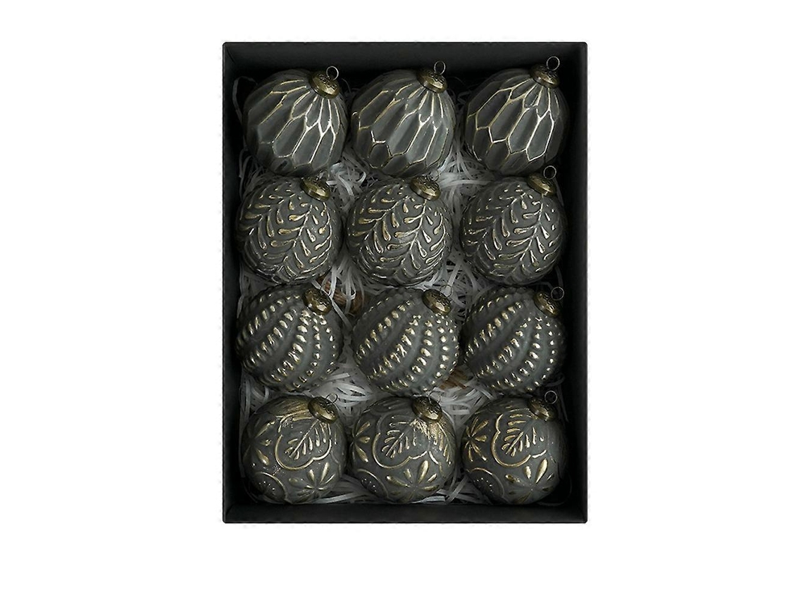 Bolas De Natal Estilo Retrô Inquebráveis ​​de 12 X 8 Cm, Reutilizáveis ​​e Elegantes, Para Pendurar Na Árvore De Natal. Olysi Shop