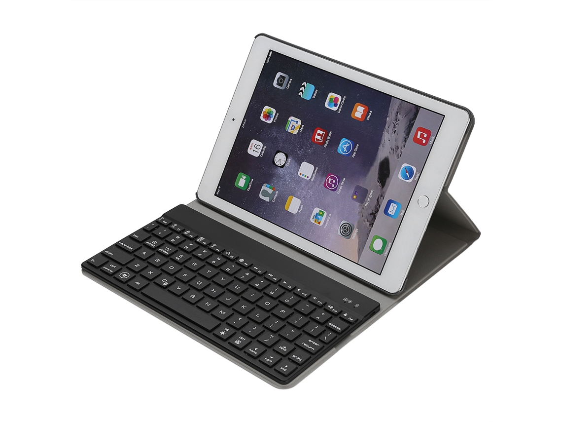 Capa Com Teclado Bluetooth Para Ipad Pro 9.7 E Ipad Air 2, Protege Dispositivo.