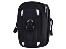 Lurelia Pochete Desportiva Colete Tático Camuflado Para Corrida, Bolsa De Cintura À Prova D'água Para Celular, Para Corrida E Viagens (preto)
