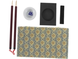 Kit para Iniciantes com Pincéis, Tinta, Papel e Pedra de Tinta para Estudantes e Artistas Amadores CHABERLU